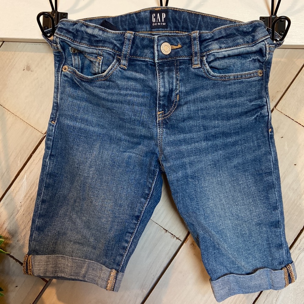 Gap Bermuda Shorts, Medium Wash Denim, Kids Size 8